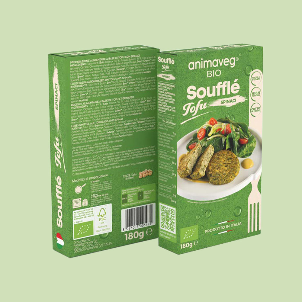 Souffle Tofu Spinaci